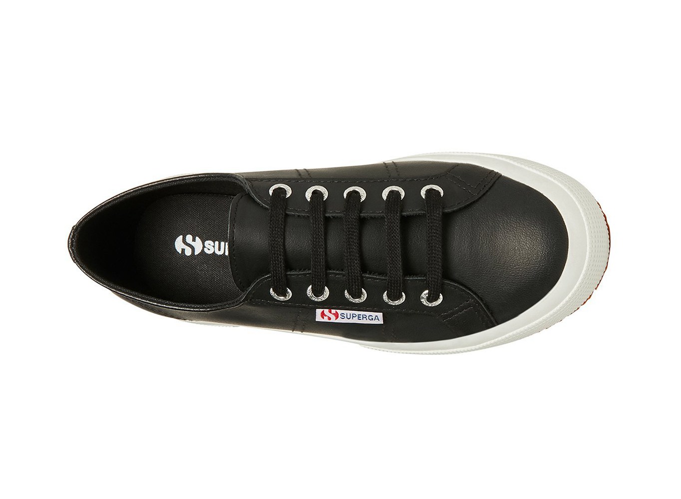 Superga Sneakers Womens - 2750 Naplngcotu Leather - Black - MWRCI8913